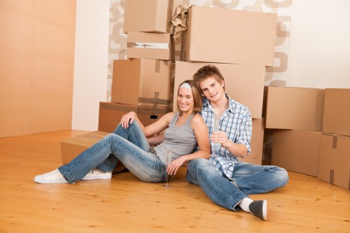 Movers helping with a residential relocation in Brent