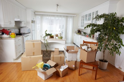 Moving day preparation and transport in Brent
