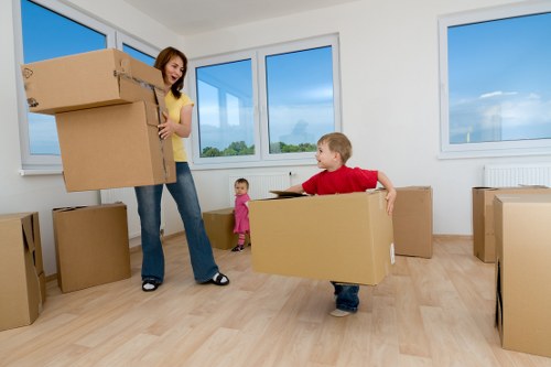 Local moving van planning for streets and flats in Brent