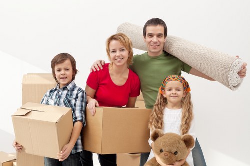 Commercial moving van support for offices and shops in Brent