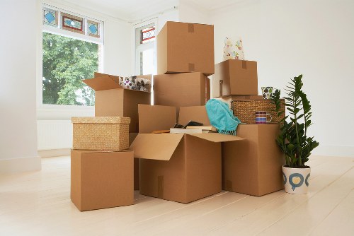 Professional loading of furniture into a removals van in Brent