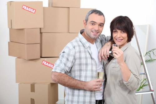 Packing and loading household items for a Brent move